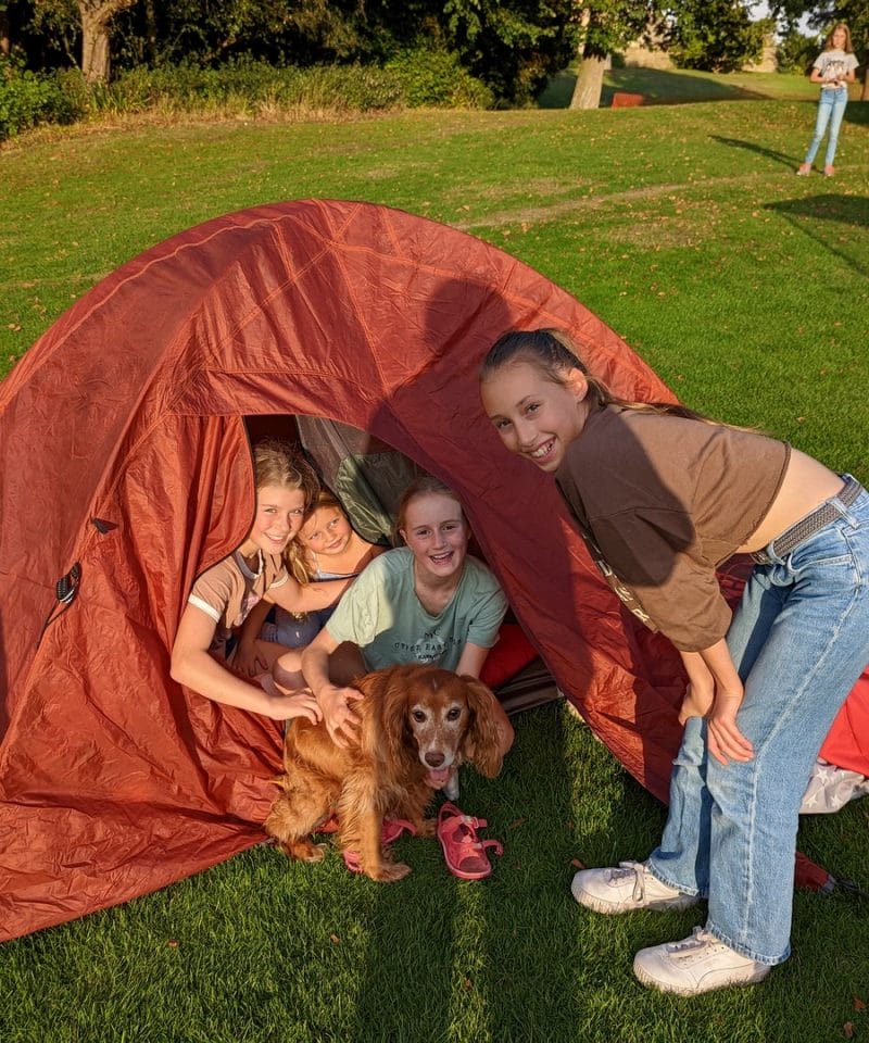 Pinewood Prep school girl boarders camp night