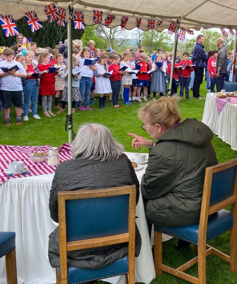 Pinewood Coronation concert and tea party with care home residents