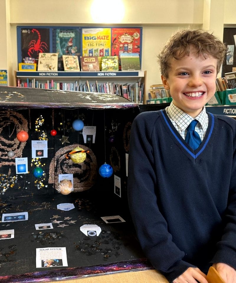 Pinewood Prep School Gold Programme Solar System in a box