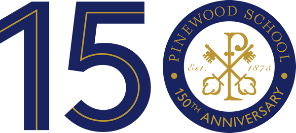 Pinewood Prep School 150th anniversary logo