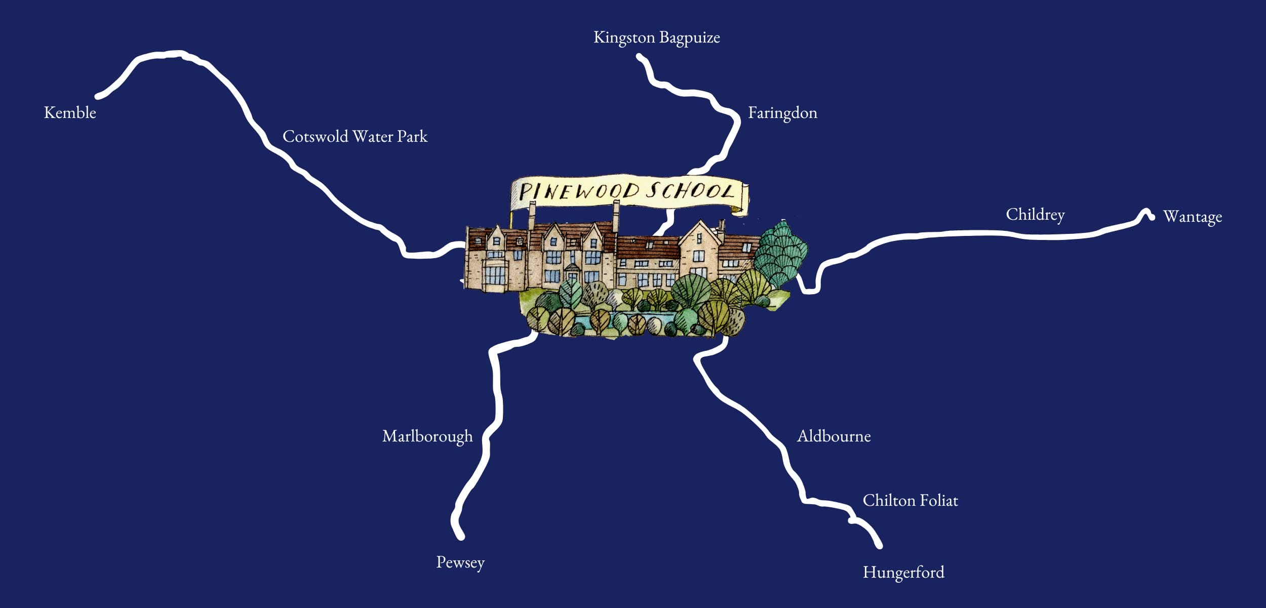 Pinewood prep school bus routes