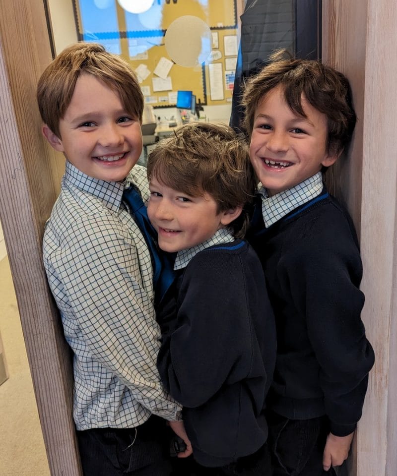 Pinewood Prep School Year 3 Boys having fun